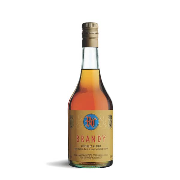 bottiglia di Brandy invecchiato Canciani